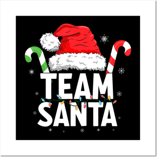 Team Santa Christmas Family Matching Posters and Art